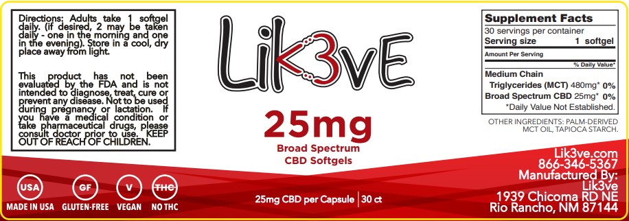 broad spectrum cbd soft gels red label