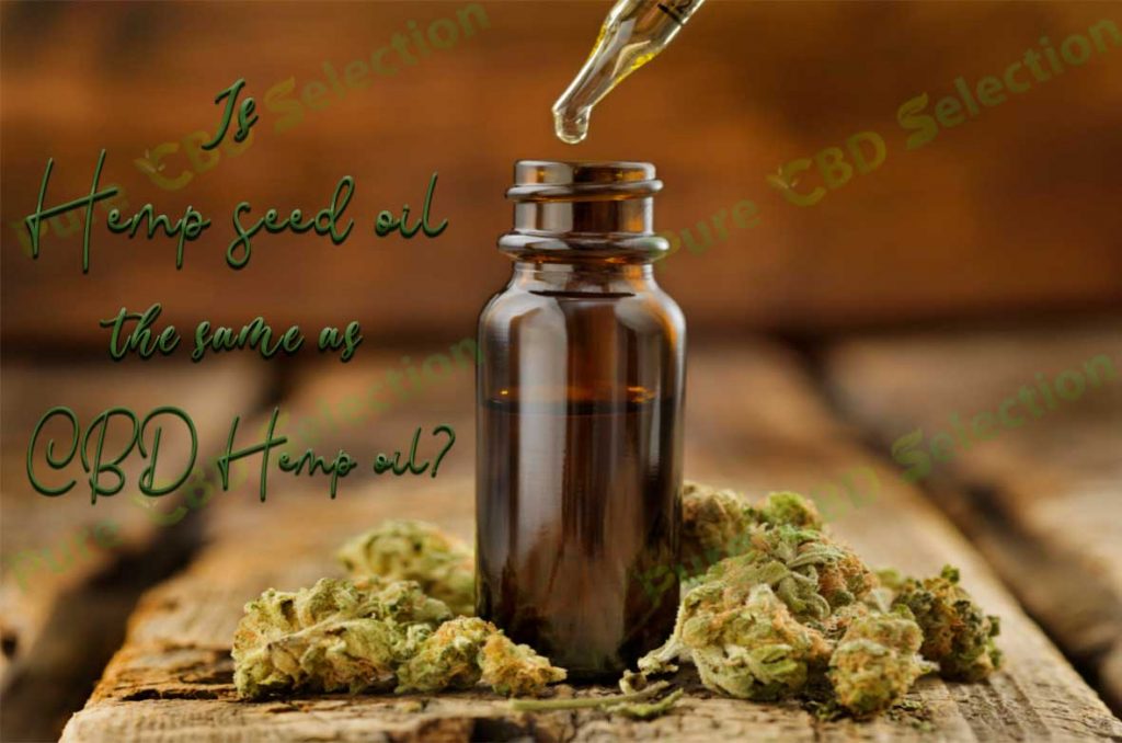 Is Hemp seed oil the same as CBD Hemp oil?