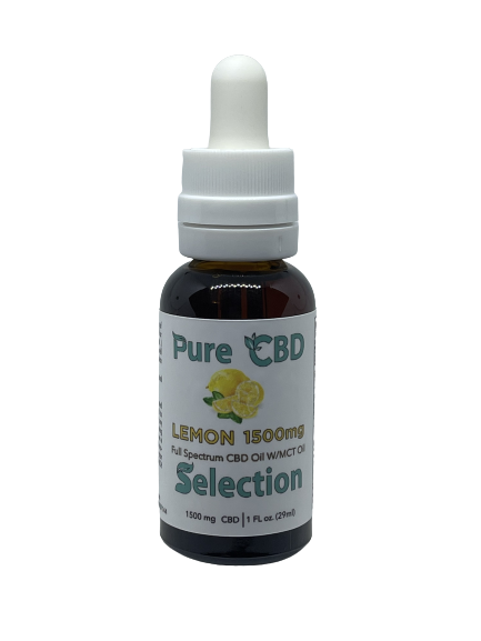 1500MG Full Spectrum Lemon W/MCT Oil