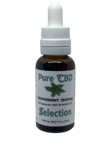 1500MG Full Spectrum Peppermint W/MCT Oil