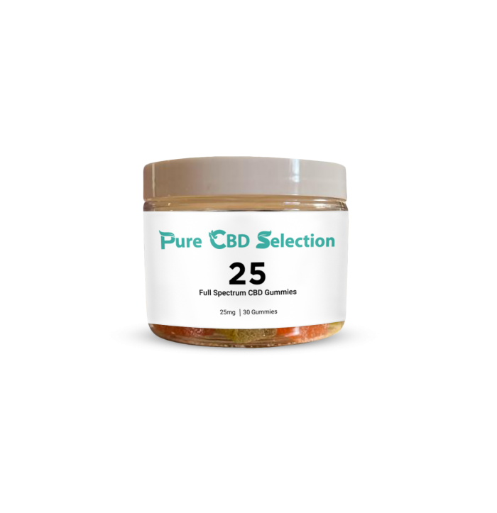 25MG Full Spectrum CBD Gummies (Vegan)